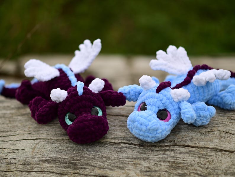 Fern the Dragon — Crochet Pattern (German PDF + Bonus)