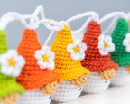 Flower Gnome Keychain — Crochet Pattern