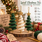 Spiral Christmas Tree Ornament — Crochet Pattern