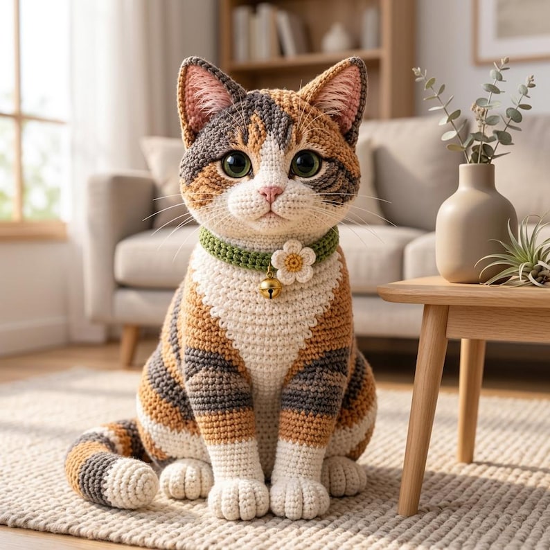 Realistic Tabby Cat — Crochet Pattern
