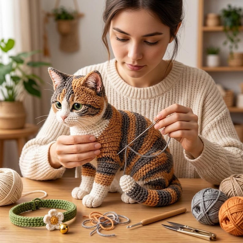 Realistic Tabby Cat — Crochet Pattern
