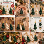 Spiral Christmas Tree Ornament — Crochet Pattern