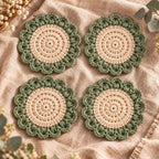 Christmas Coasters — Crochet Pattern