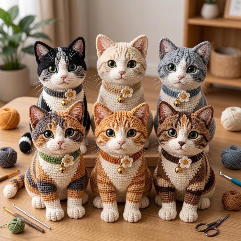 Realistic Tabby Cat — Crochet Pattern